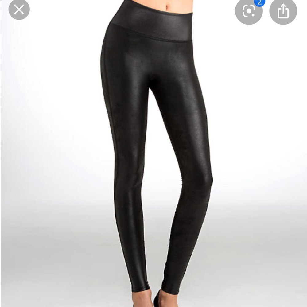 Spanx faux leather leggings